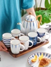 Yongsheng Nordic Teapot and Teacup Set features a modern, simple and creative style Specification image